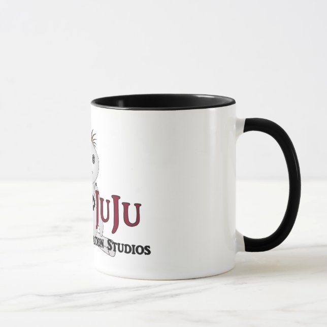 11 oz. Bad JuJu Blk. Ringer Mug (Right)