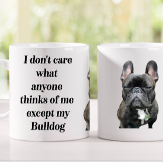 11-oz Black French Bulldog Mug Funny Dog Mug