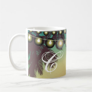 11 Oz. Coffee Mug Beach Sunset Palm Trees String L