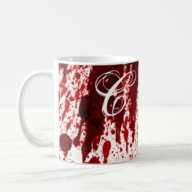 11 Oz. Coffee Mug Blood Splatter Vampire Gothic Ho (Left)