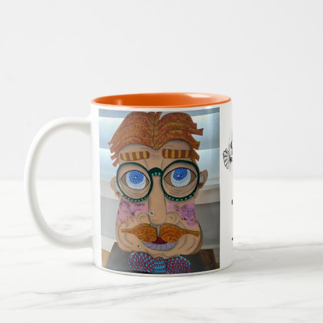 11 oz Whimsical Face Mug (Left)