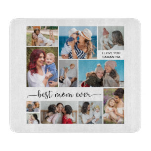   11 Photo Collage Best Mum Ever Cutting Board