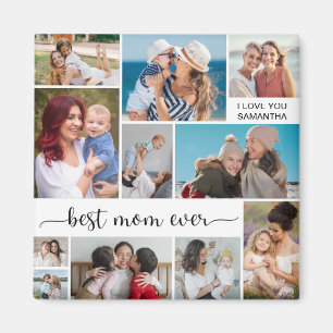   11 Photo Collage Best Mum Ever Magnet