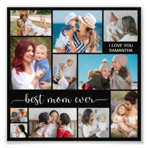 11 Photo Collage Best Mum Ever Photo Enlargement Print