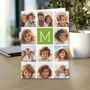 11 Photo Collage - Minimal Grid with Text Card