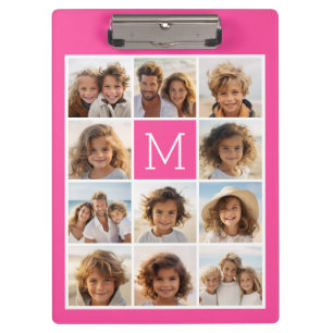 11 Photo Collage - Minimal Grid with Text Clipboard