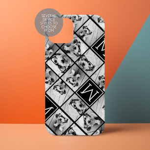 11 Photo Grid Collage with Monogram