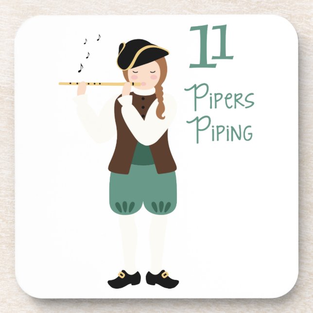 11 Pipers Piping Coaster (Front)