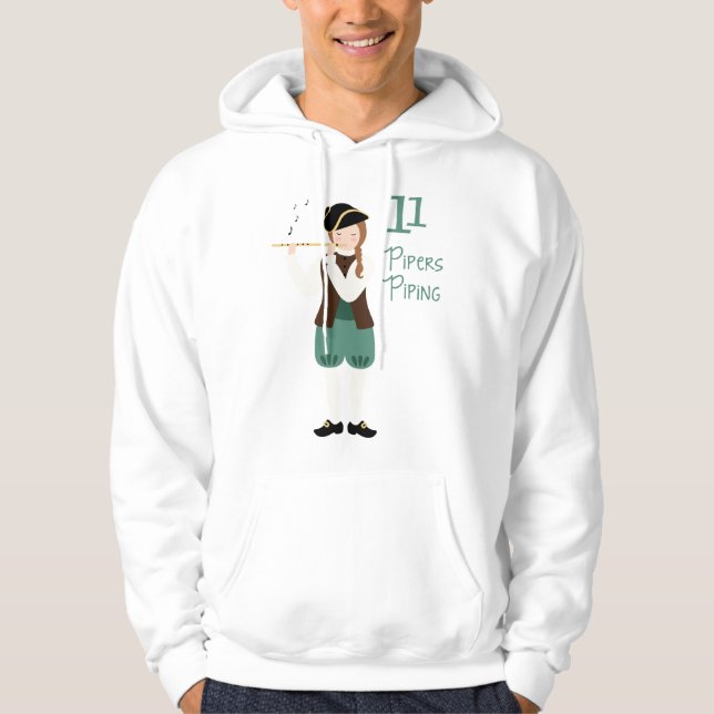 11 Pipers Piping Hoodie (Front)