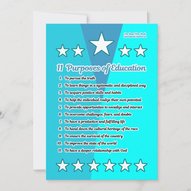 11 Purposes of Education (Front)