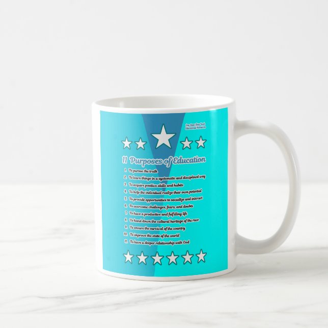 11 Purposes of Education Coffee Mug (Right)
