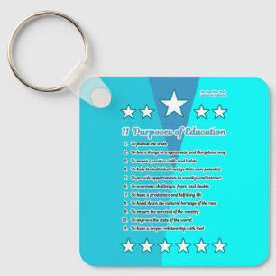 11 Purposes of Education Key Ring