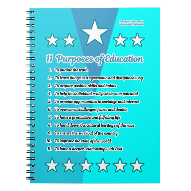 11 Purposes of Education Notebook (Front)