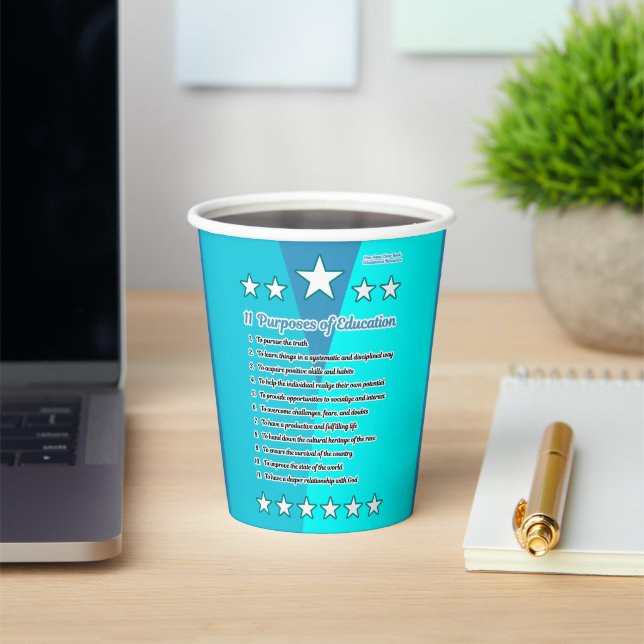 11 Purposes of Education Paper Cups (Insitu)