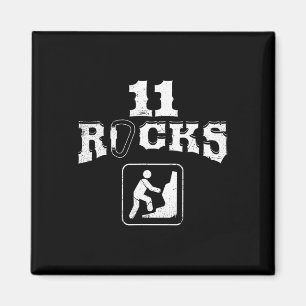 11 Rock Climbing Eleven Year Old Birthday Designer Magnet