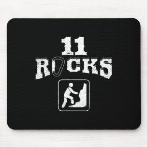 11 Rock Climbing Eleven Year Old Birthday Designer Mouse Pad
