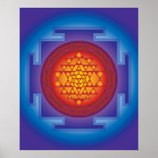 11 SRI YANTRA FLAME POSTER