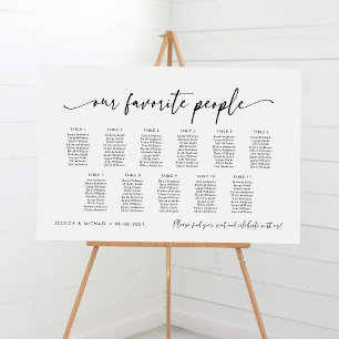 11 Tables Our Favourite People Seating Chart Plan