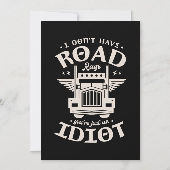 11.Truck Trucker for a Truck driver Save The Date (Front)