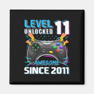 11 Unlocked Awesome 2011 Video Game 11th Birthday Magnet