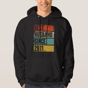 11 Wedding Aniversary For Him Best Husband Since 2 Hoodie
