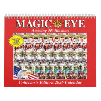 11" wide 2026 International Magic Eye Calendar