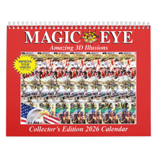11" wide 2026 International Magic Eye Calendar