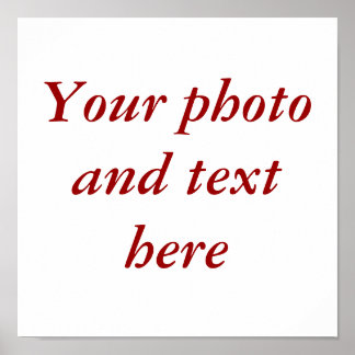 11"x11" personalised canvas poster