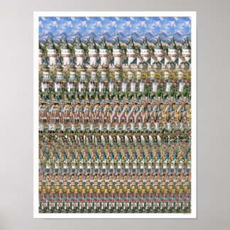 11"x14" "Neuschwantstein Castle" 3D Poster