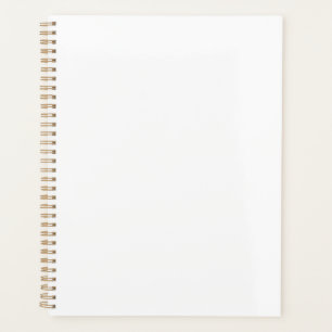 11"x8.5" Gold Spiral Soft Cover Notebook Notepad Planner