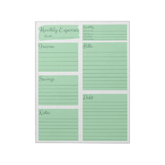 11" x 8.5" Notepad - 40 pages