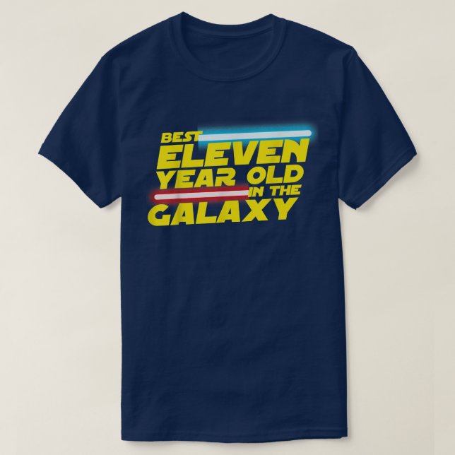 11 Year Old 11th Birthday Party Best In The Galay  T-Shirt (Design Front)