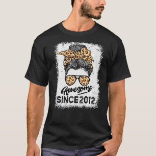 11 Year Old Awesome Since 2012 11th Birthday Teen T-Shirt
