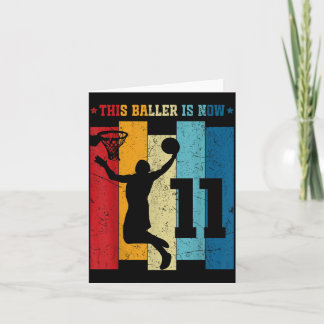 11 Year Old Basball 11th Birthday Boy Basball Card