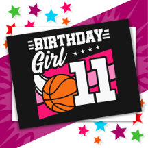 11 Year Old Basketball Party 11th Birthday Girl