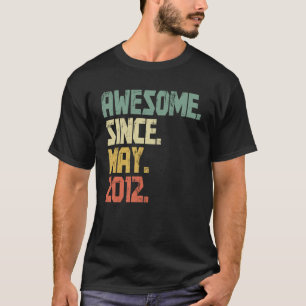 11 Year old Boys Girls Awesome Since May 2012 T-Shirt