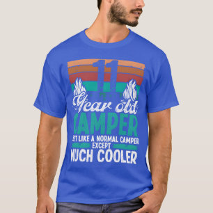 11 Year Old Camper Scouting Camping 11 Birthday gi T-Shirt