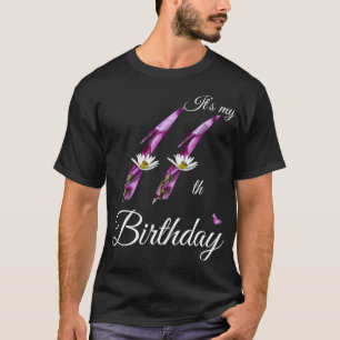 11 Year Old Floral 2011 It's My 11th Birthday Gif T-Shirt