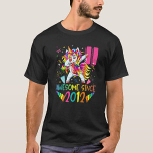 11 Year Old Gifts Girls Teens Dabbing Unicorn 11th T-Shirt