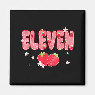 11 Year Old Girl 11th Birthday Sweet Strawberry Th Magnet