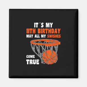 11 Year Old Happy 11th Birthday Sketll 11th Birthd Magnet