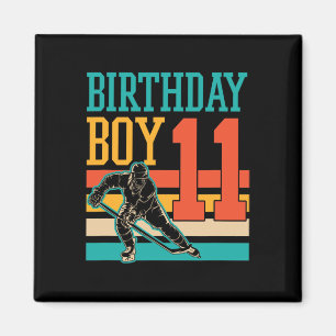 11 Year Old Ice Hockey Themed 11th Birthday Party  Magnet
