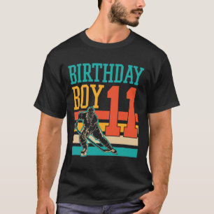 11 Year Old Ice Hockey Themed 11th Birthday Party  T-Shirt