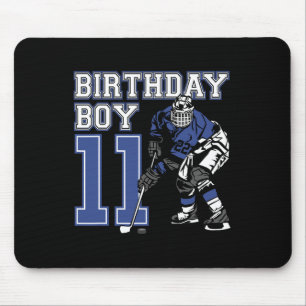 11 Year Old Ice Hockey Themed Birthday Party 11th  Mouse Pad