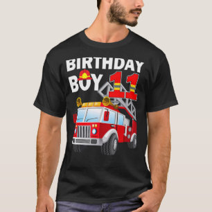 11 Year Old It's My 11th Birthday Boy Fire Truck F T-Shirt