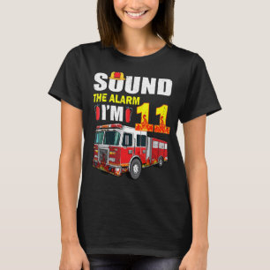 11 Year Old It's My 11th Birthday Boy Fire Truck F T-Shirt