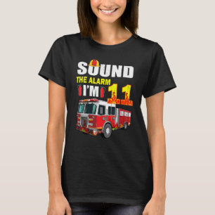 11 Year Old It's My 11th Birthday Boy Fire Truck F T-Shirt