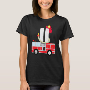 11 Year Old It's My 11th Birthday Boy Fire Truck F T-Shirt