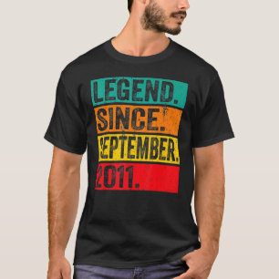11 Year Old Legend Since September 2011 11th Birt T-Shirt
