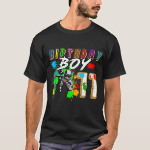 11 Year Old Paintball Birthday Party Boys 11th Gif T-Shirt